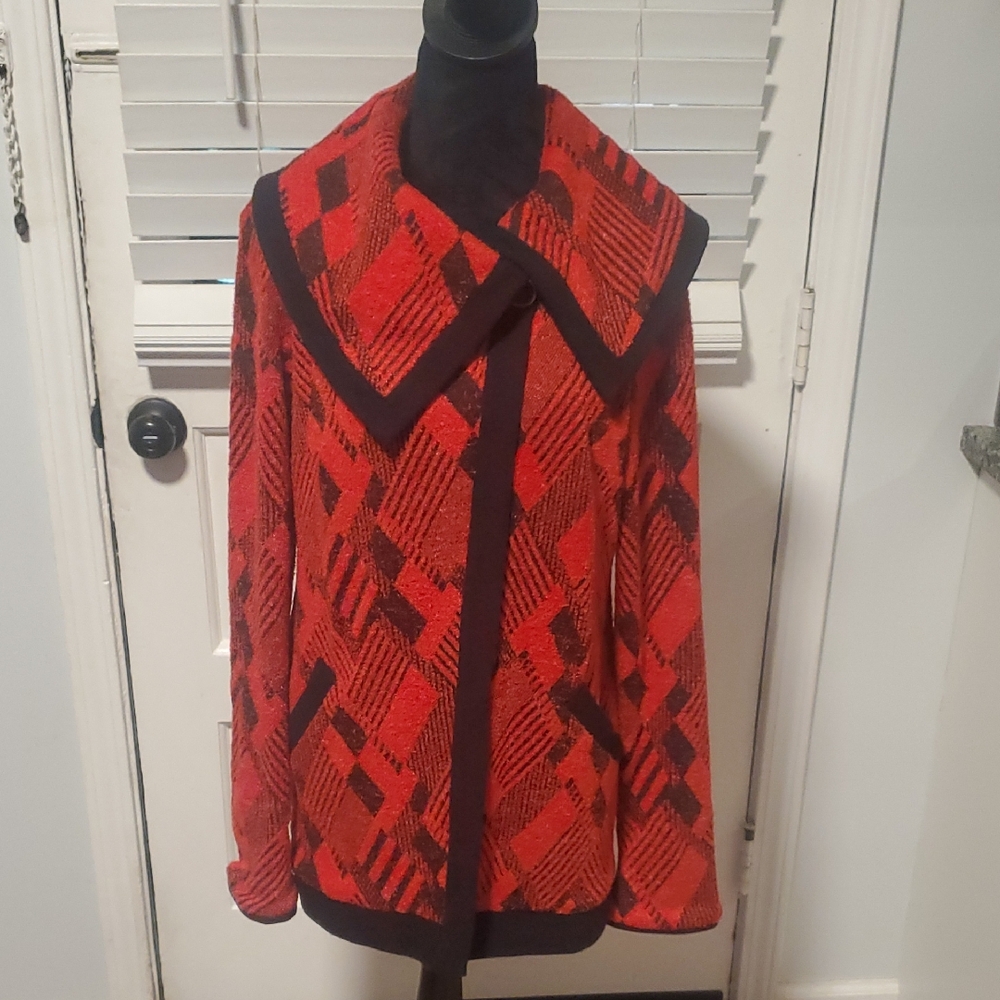 Michael Tyler Plaid Red and Black Women's Jacket